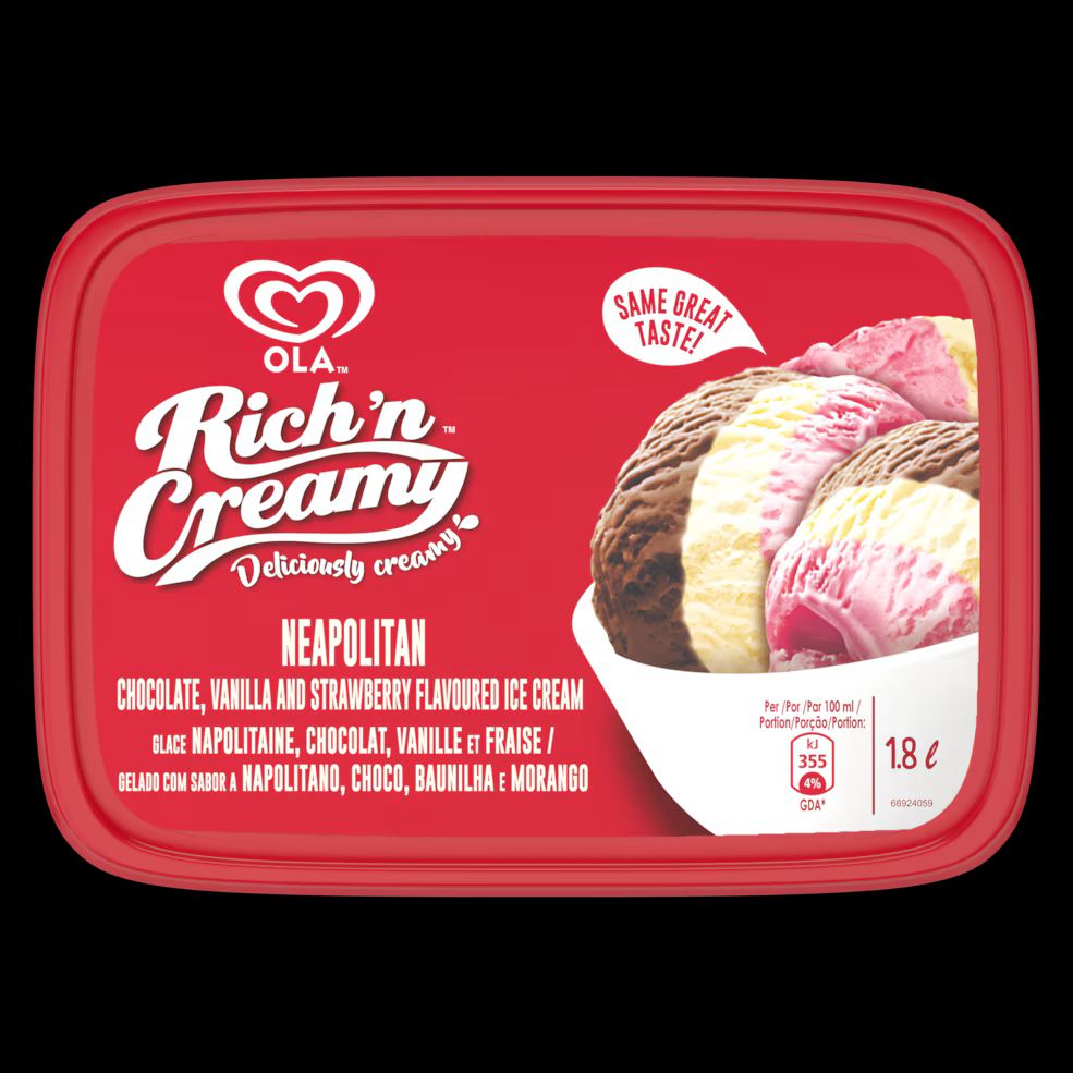 Rich 'n Creamy R&C Neopolitan